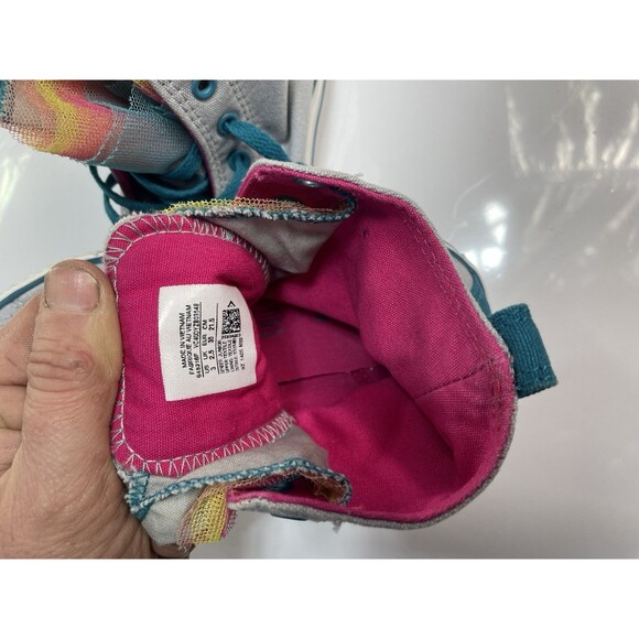 Women’s Converse Shoes Size 3 Multicolor Fun Shoes In Excellent Condition - Picture 12 of 16